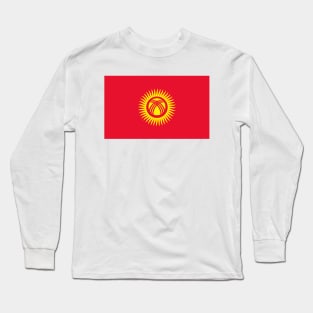 Flag of Kyrgyzstan Long Sleeve T-Shirt